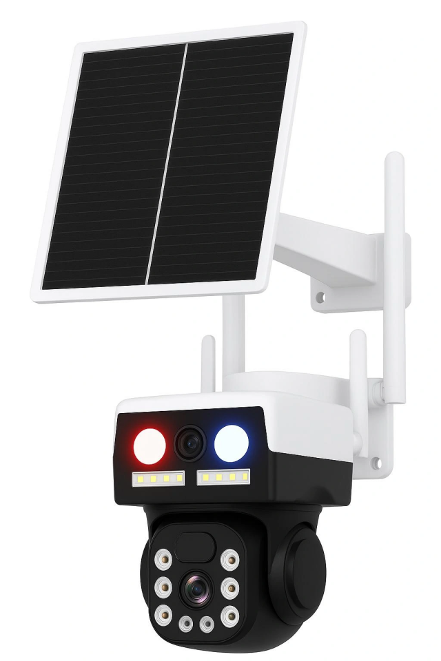 Apronx APX-WP266OZ 6MP Çift Kameralı Solar Güvenlik Kamerası