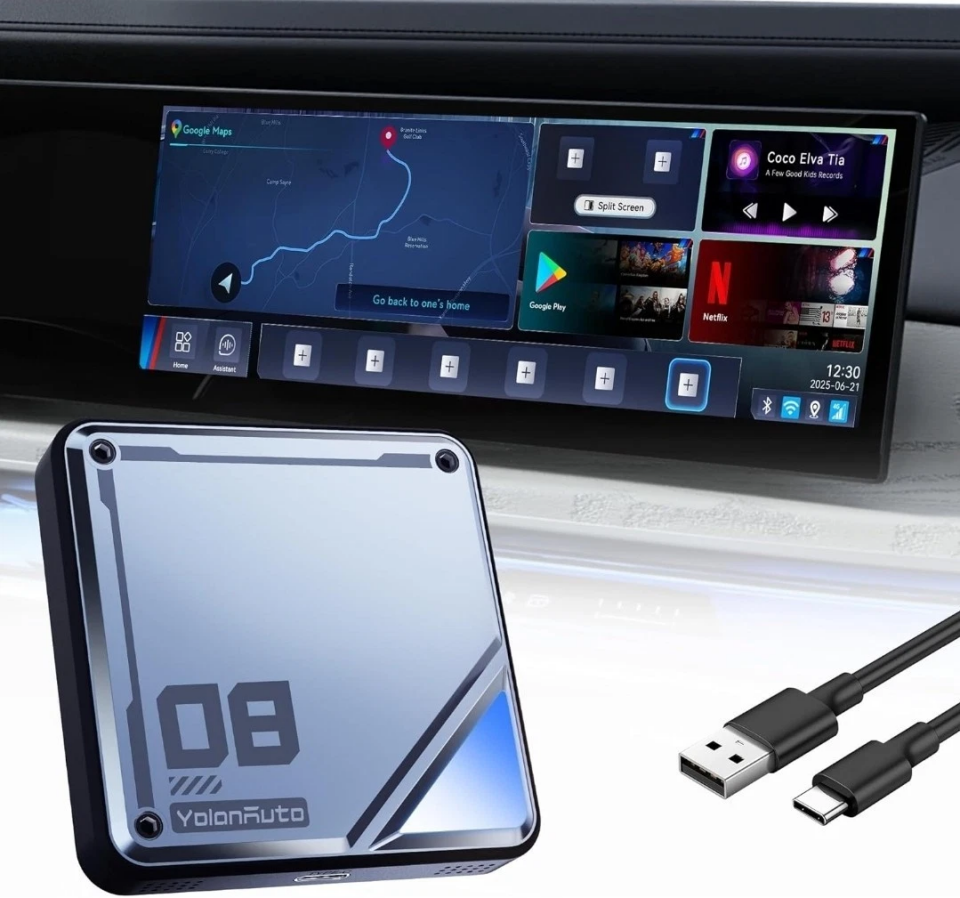 BMW için 8+128 GB SIM Kartlı Car Smart Box CarPlay