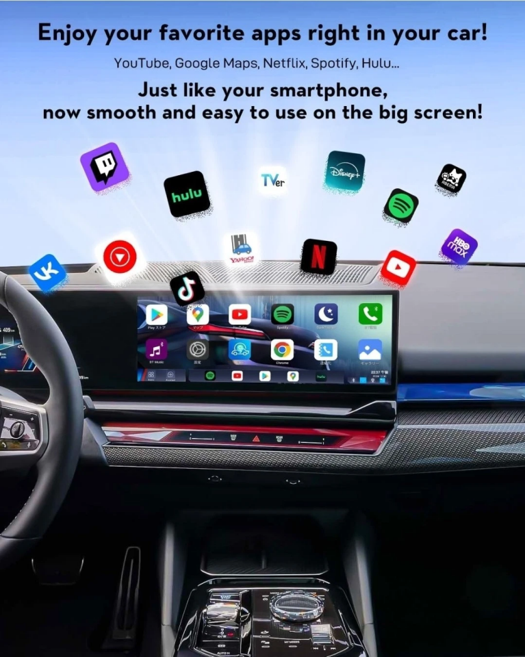 BMW için 8+128 GB SIM Kartlı Car Smart Box CarPlay - 6