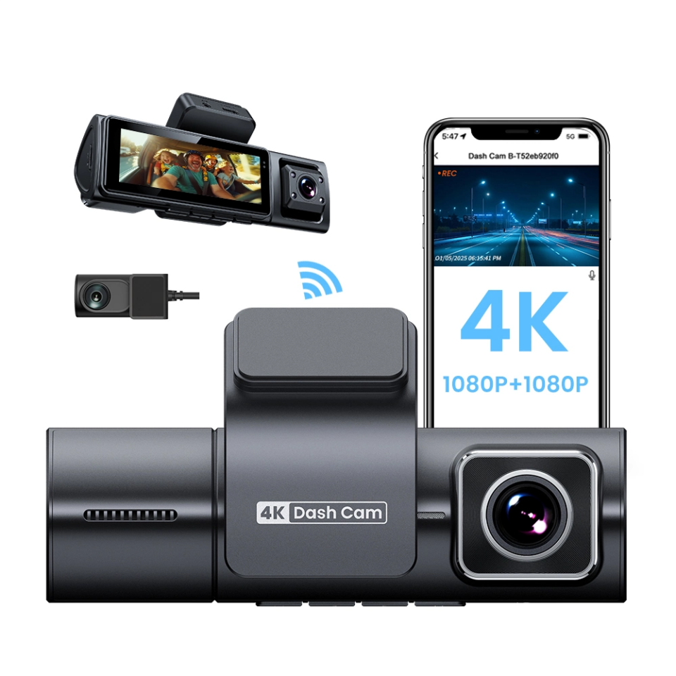 iDragon F9 3 Kameralı 4K Araç Kamerası