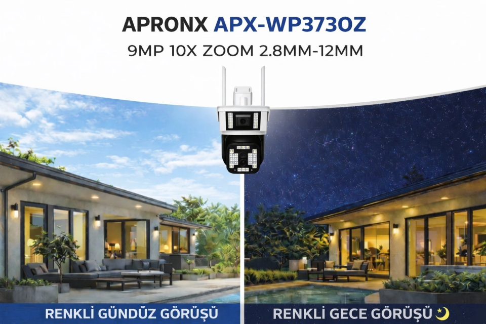 Apronx Apx-wp363oz 9Mp 10x Zoom Çift Kameralı Wifi Kamera - 6