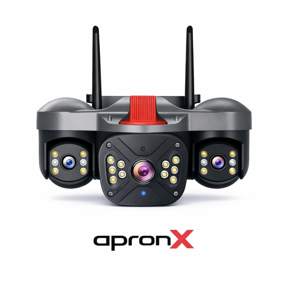 Apronx APX-WP332 6MP Üç Kameralı Wi-Fi Kamera