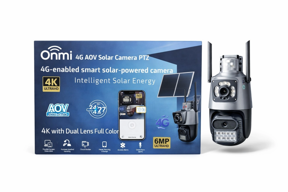 Onmi APX-WSP242 4G Güneş Panelli 6MP Çift Kameralı Güvenlik Kamerası - 3