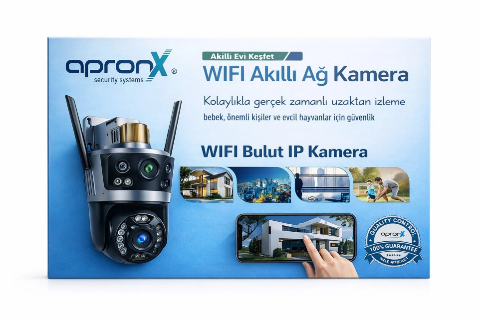Apronx APX-WPG262 6MP Çift Kameralı Wi-Fi Kamera - 5