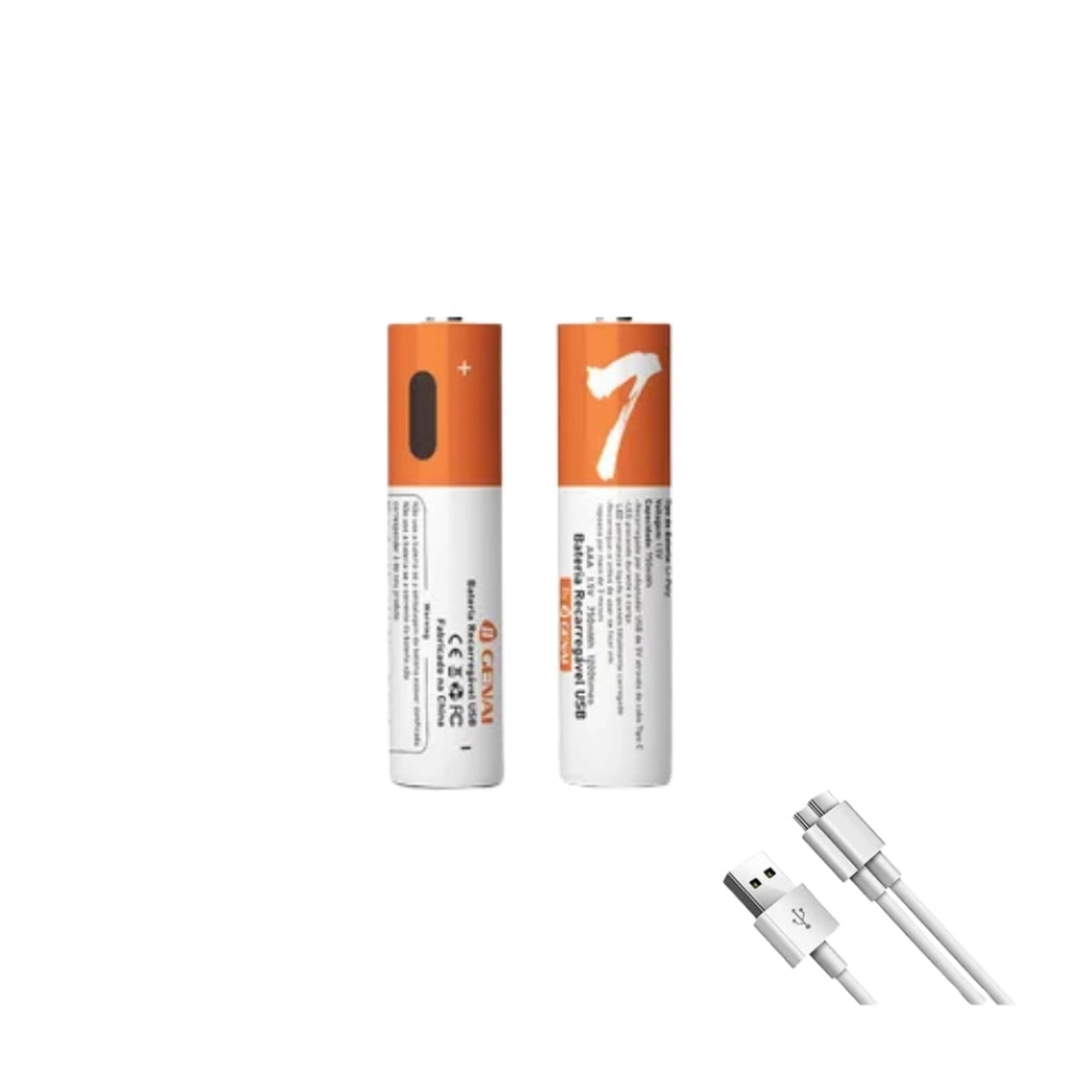 Aggiy K5 Type-C Şarj Edilebilir Büyük Kalem Pil AA 1.5V 2800mWh - 2
