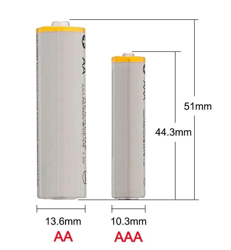 Aggiy K5 Type-C Şarj Edilebilir Büyük Kalem Pil AA 1.5V 2800mWh - 5