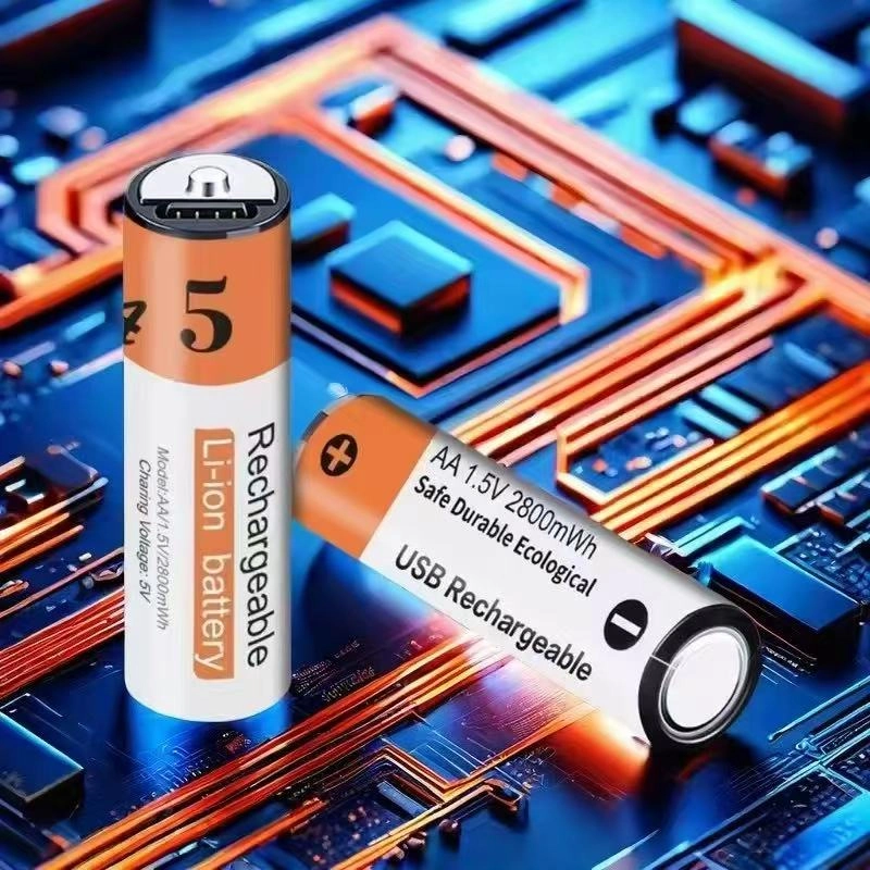 Aggiy K5 Type-C Şarj Edilebilir Büyük Kalem Pil AA 1.5V 2800mWh - 7