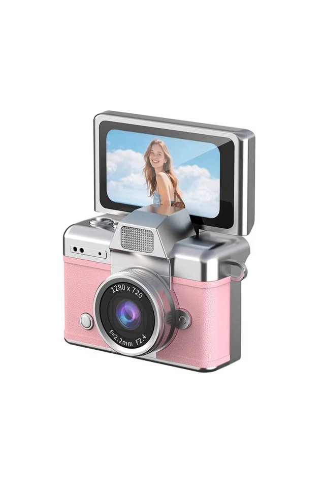 iDragon LK-027 Mini Fotoğraf Makinesi Pembe