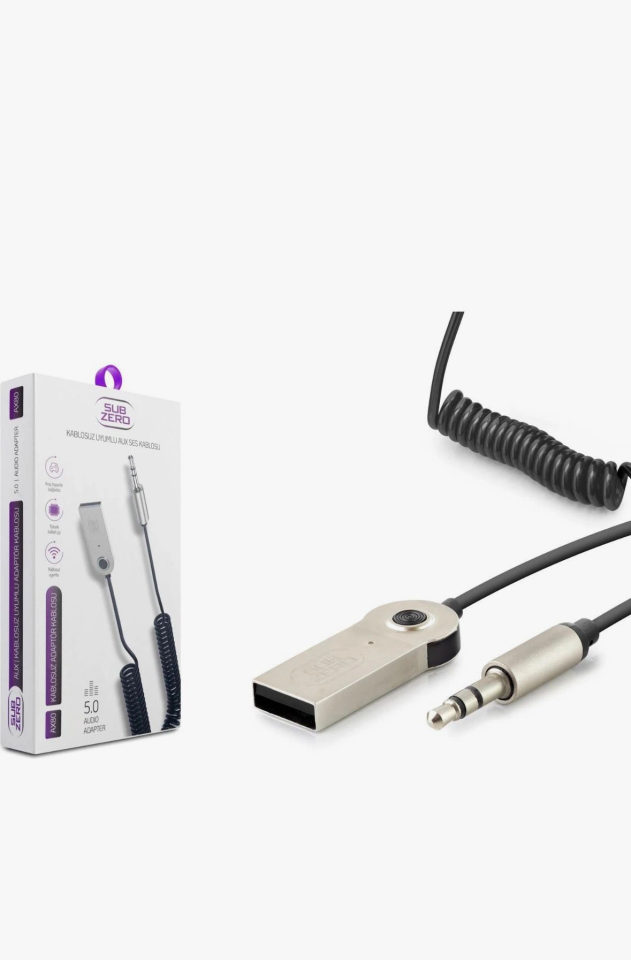 SubZero AX80 Kablosuz Uyumlu USB-AUX Ses Kablosu