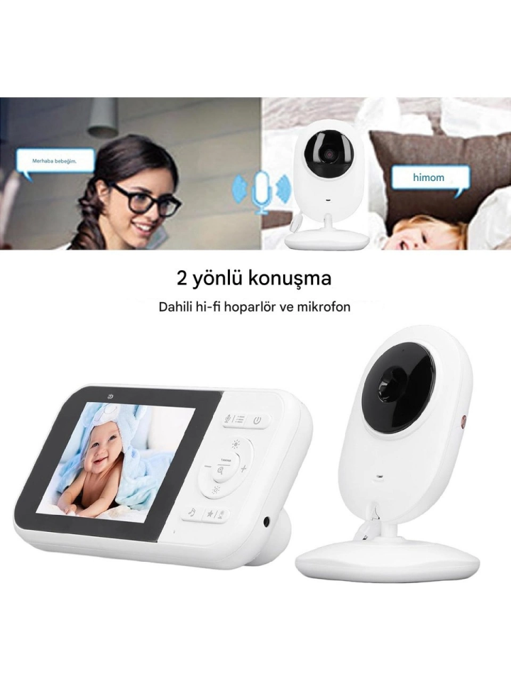 Monitörlü Bebek Kamerası KM-13 - 6