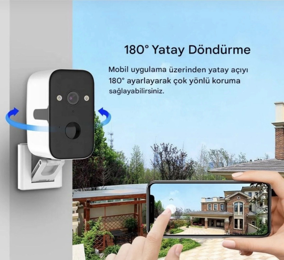 O-Kam 2027 Uzun Şarjlı Ptz Wifi Kamera