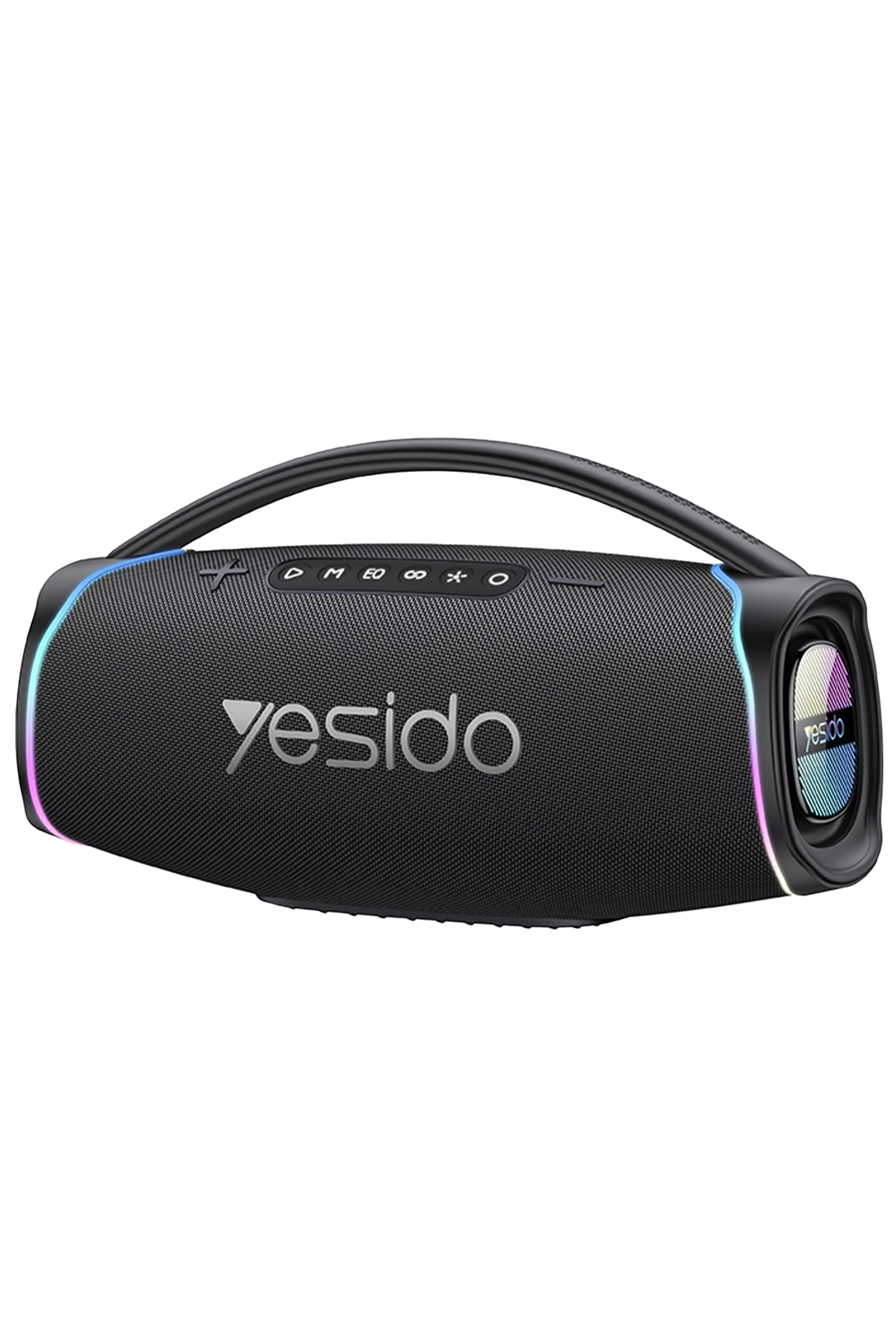 Yesido YSW46 220W RGB Işıklı Karaoke Mikrofonlu Bluetooth Kablosuz Hoparlör - Siyah