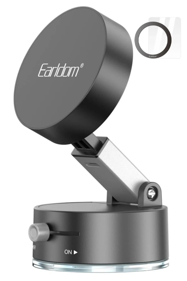 Earldom EH315 Ayarlanabilir Katlanabilir Manyetik MagSafe Telefon Tutucu - Siyah - 2