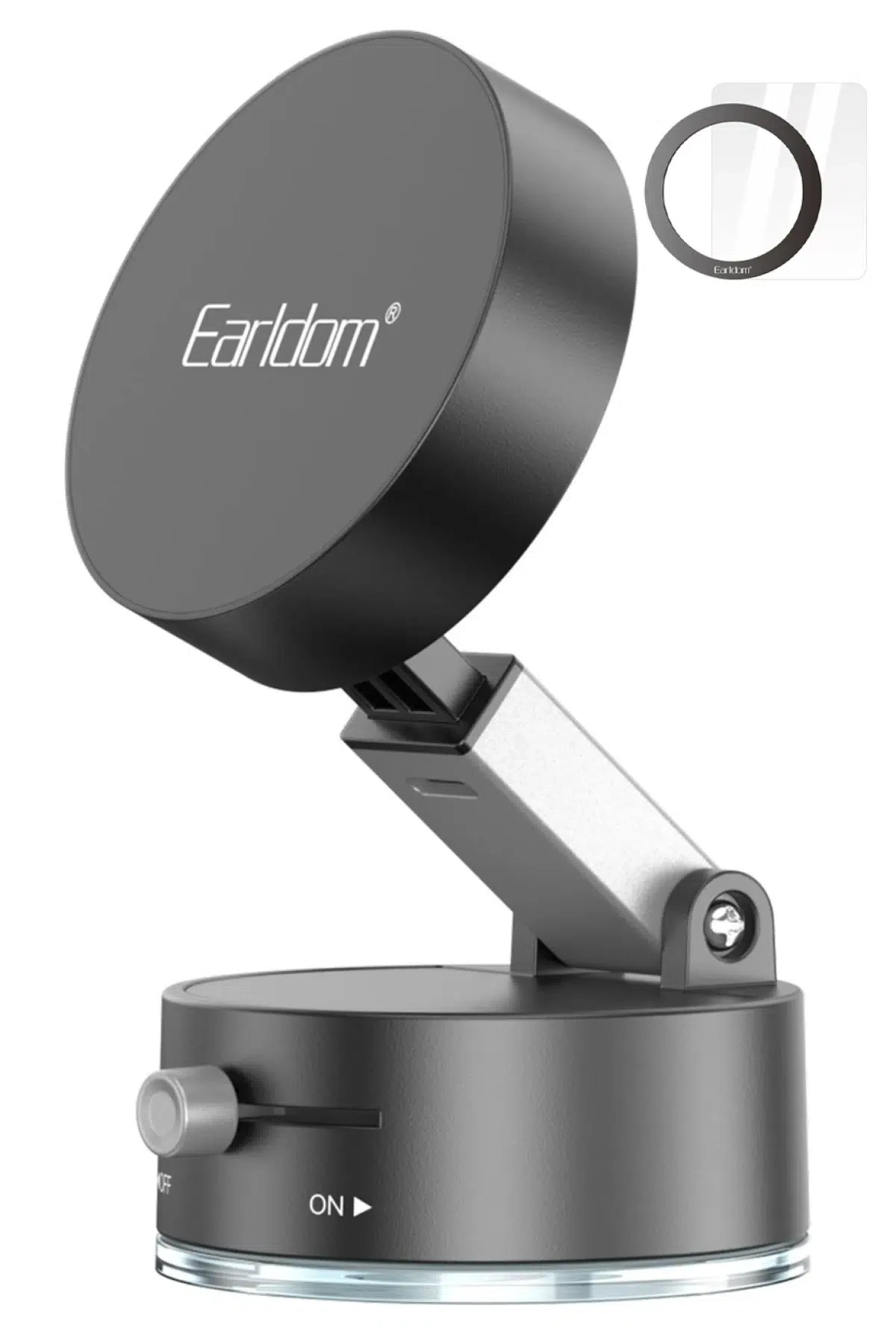 Earldom EH315 Ayarlanabilir Katlanabilir Manyetik MagSafe Telefon Tutucu - Siyah