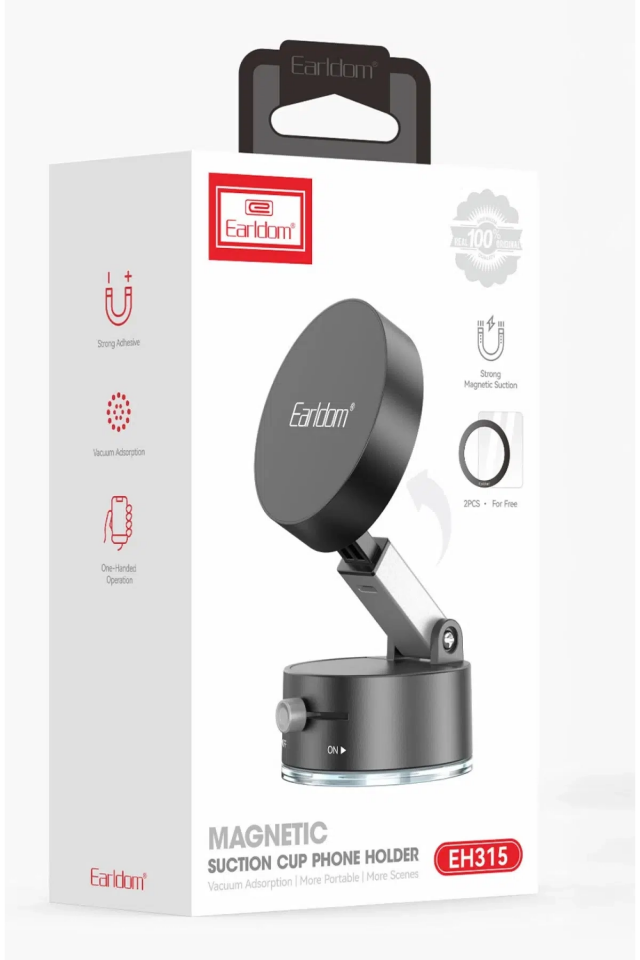 Earldom EH315 Ayarlanabilir Katlanabilir Manyetik MagSafe Telefon Tutucu - Siyah - 7