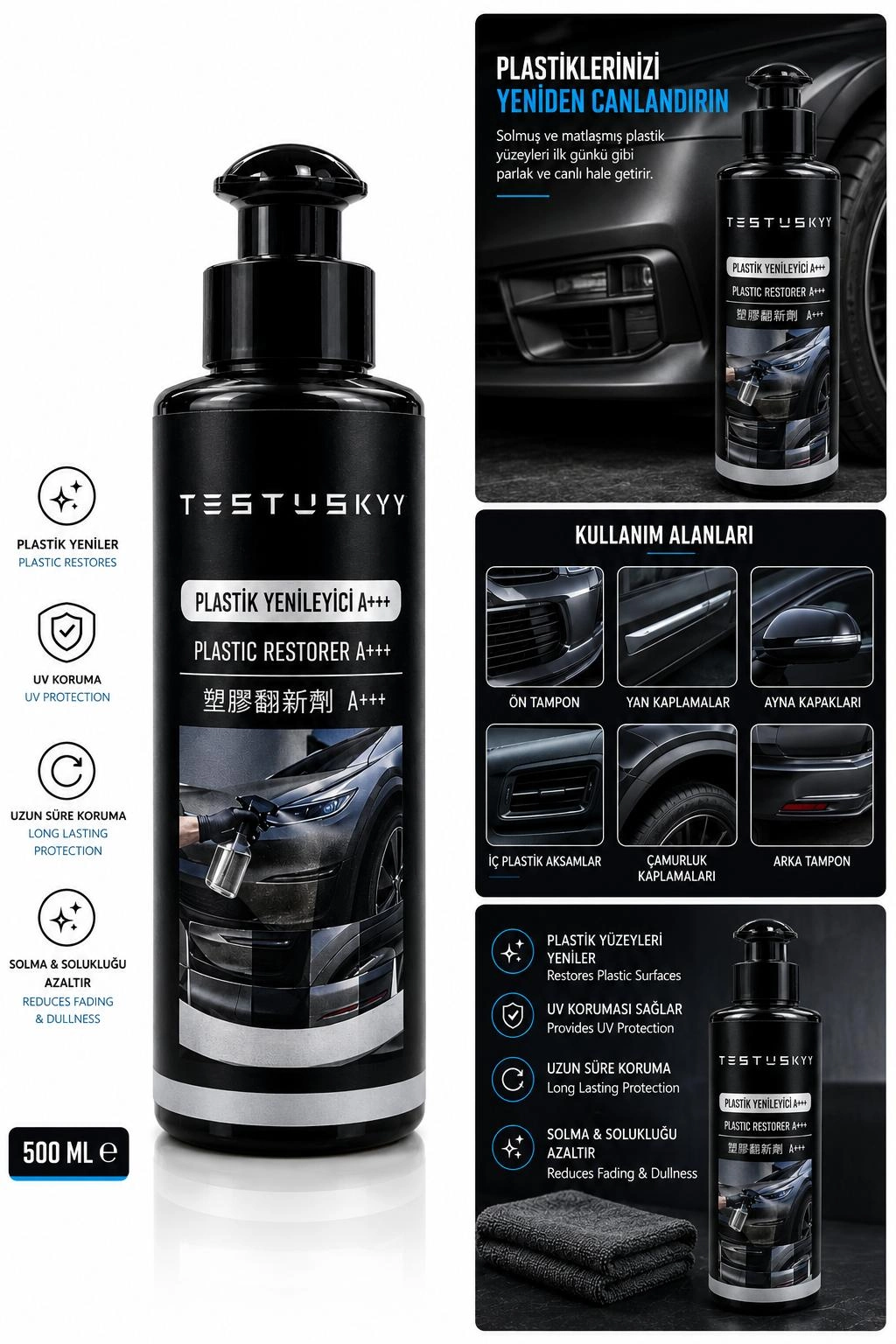 Testusky Plastik Yenileyici A+++