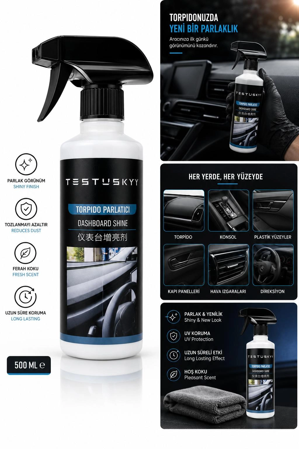 Testusky Torpido Parlatıcı 500 ml