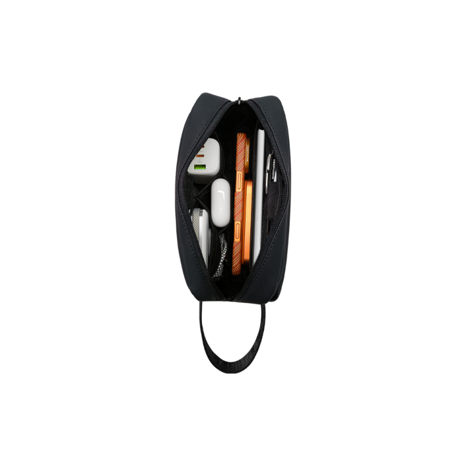 SİYAH -KEEPHONE  KP-LB04 NAPPA ÇOK AMAÇLI SEYAHAT ORGANİZER ÇANTASI