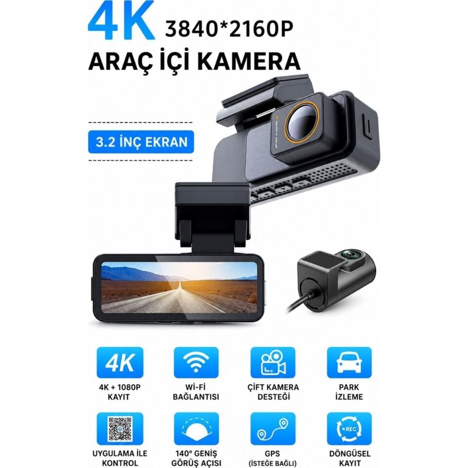 HARVOX 4K PRO ARAÇ KAMERASI