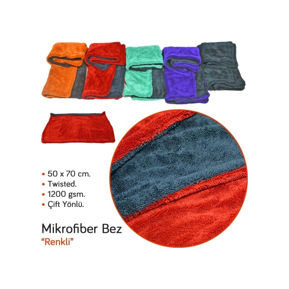 FBR-1627 MİKROFİBER TWISTED BEZ 1200 GSM EBR 627 (kutulu)