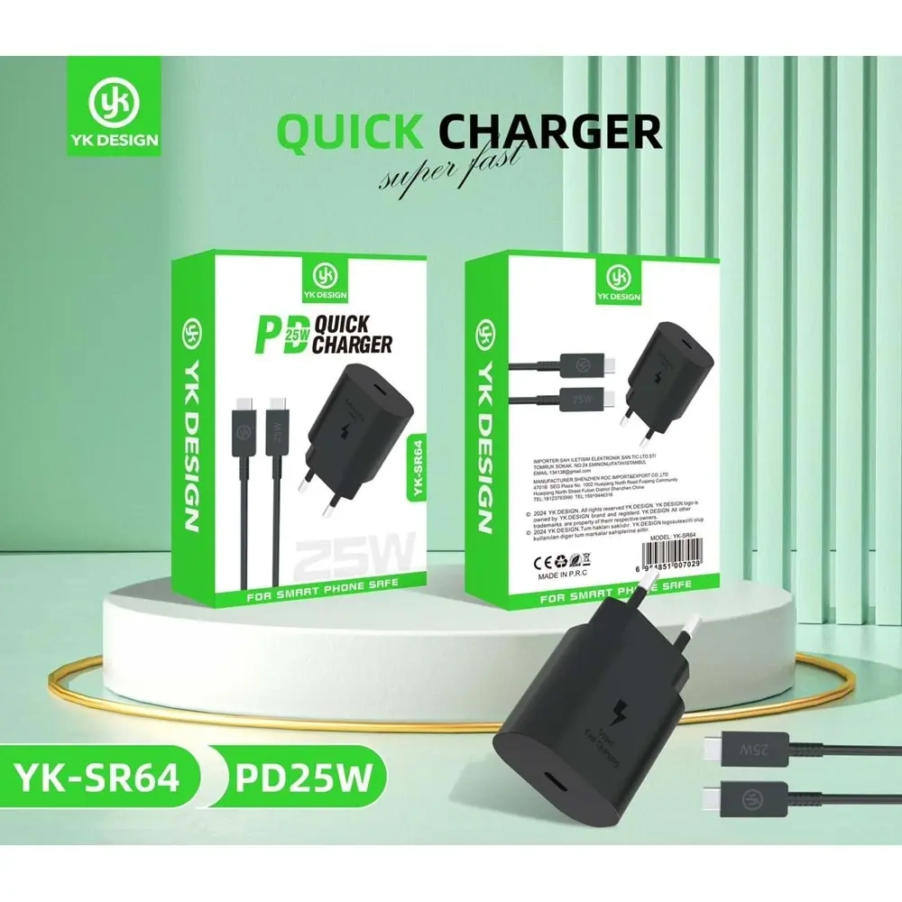 YK-SR64 25W Şarj Adaptörü