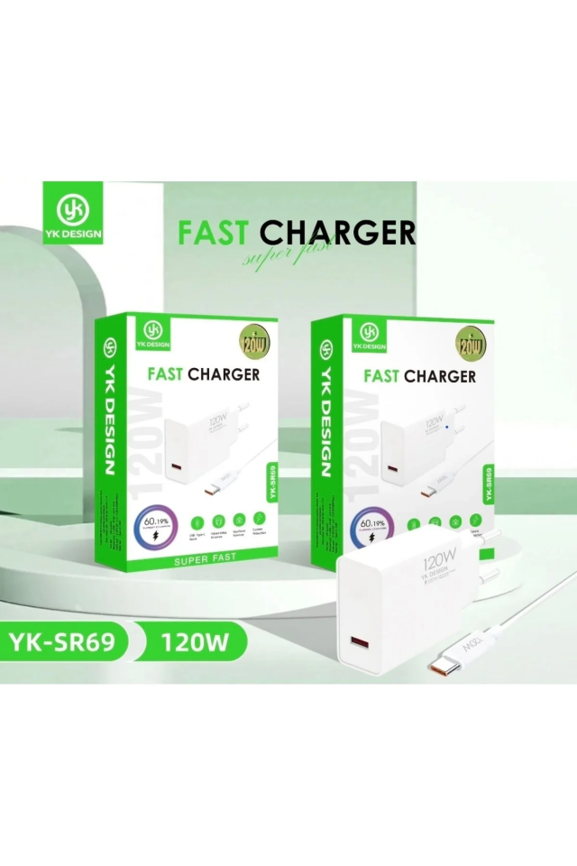 YK-SR69 120W USB Şarj Adaptörü