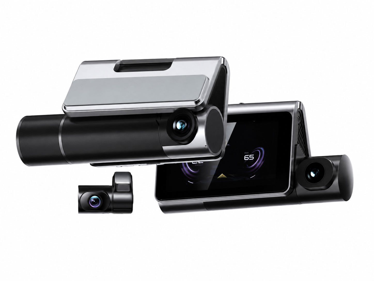 onmi X18 Araç Kamerası Ön ve Arka 4K+2K+2K 3 Kamera