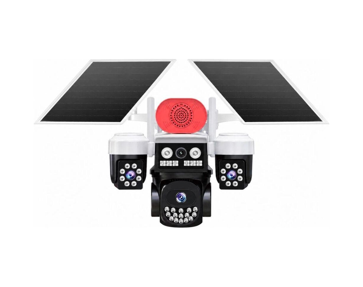 Joysee S3 9Mp AOR 4G 3.6mm 2x2.8mm 2 Solar Üç Kamera 19IR+18Led PTZ