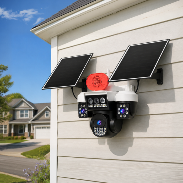 Joysee SW3 9Mp AOV 3.6mm 2x2.8mm Solar Wifi Üç Kamera 19IR+18Led PTZ