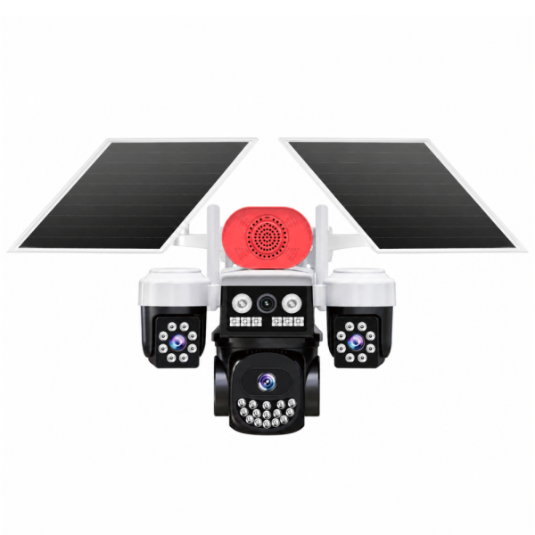 Joysee SW3 9Mp AOV 3.6mm 2x2.8mm Solar Wifi Üç Kamera 19IR+18Led PTZ