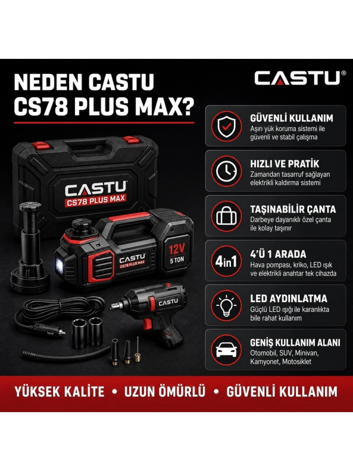 Elektrikli Kriko CS78 Plus Max