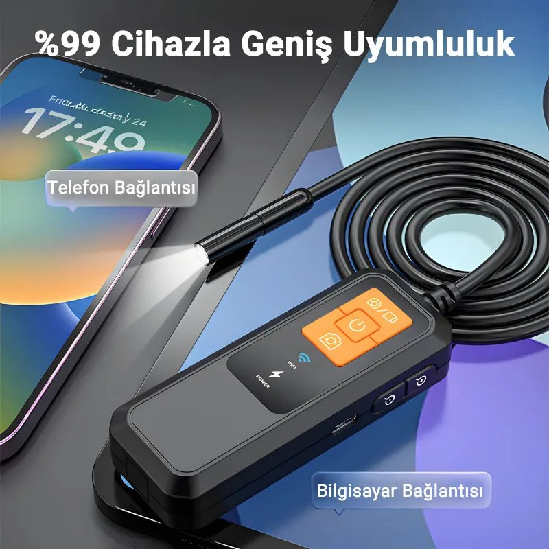 Yılan Kamera 5 Metre Wi-Fi'lı W600-2