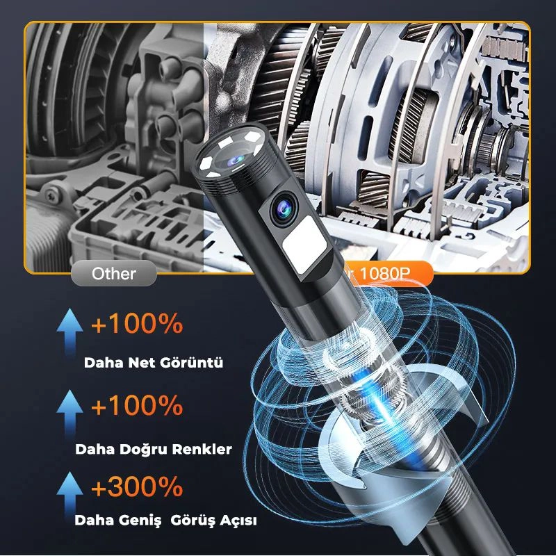Monitörlü Yılan Kamera 10 Metre Myscope G10 Pro - 2