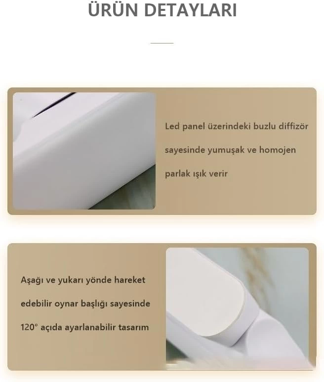 Hightek Sezar Şarjlı LED Aplik 30 cm HT0762 - 5