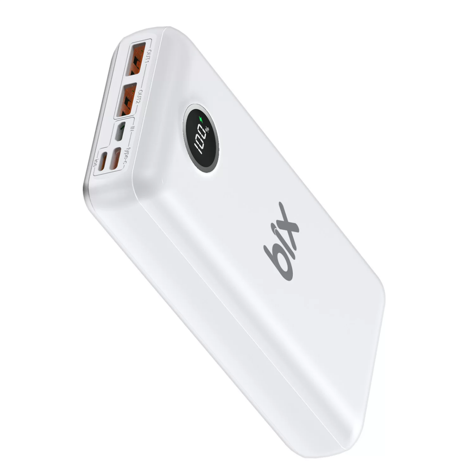 BİX PB201 22.5W BEYAZ QUALCOMM 4.0 QUICK ŞARJ 20000 MAH POWERBANK