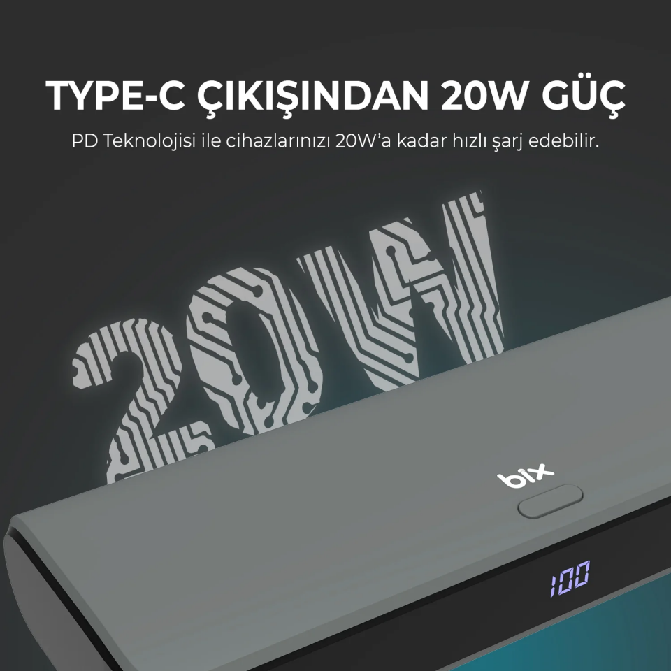 Bix PB203 20000 mAh 20W Powerbank - 4