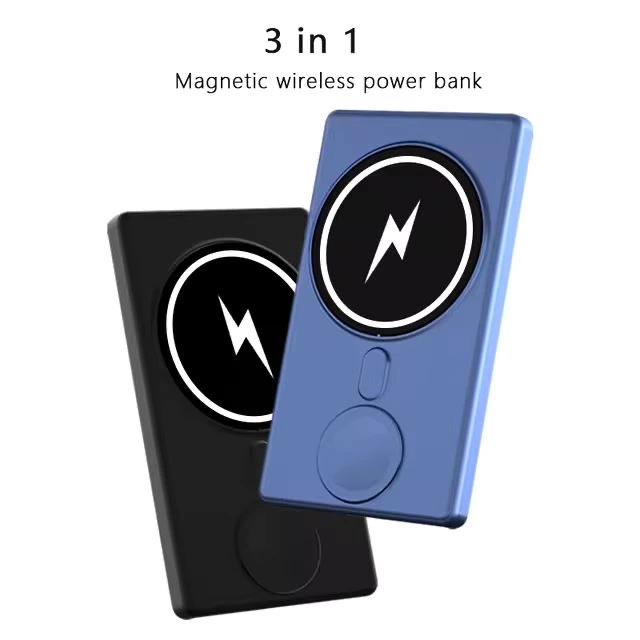 3 in 1 N66 MagSafe Kablosuz Watch Powerbank - 4