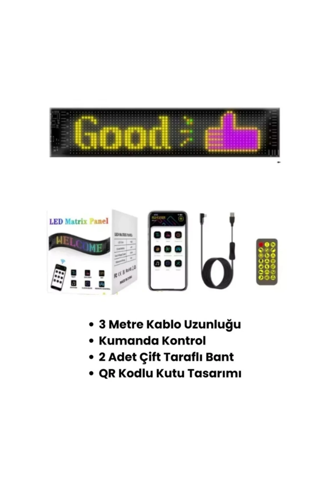 LED Matrix Panel LED-02 20x64 LED 100*330 MM - 4