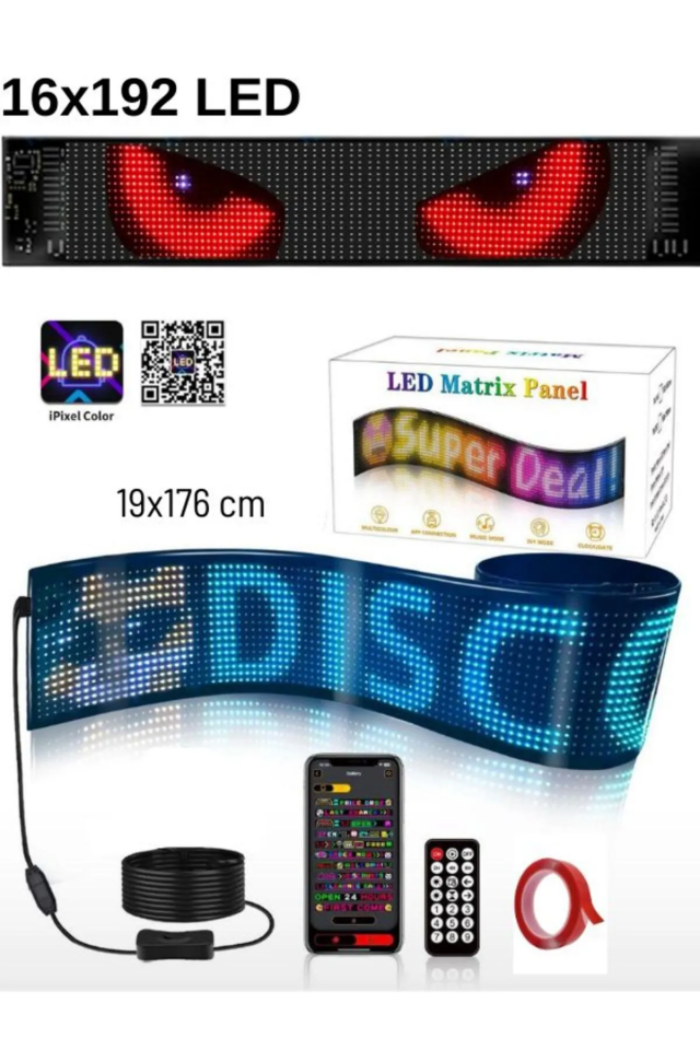Led Matrix Panel Led-09 16X192 Led 192*1762 MM