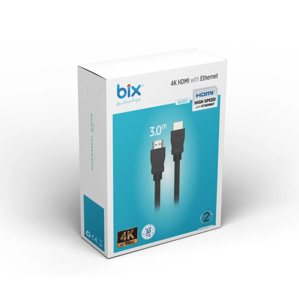 Bix Nhd03 4K Hdmı 3 Metre Kablo