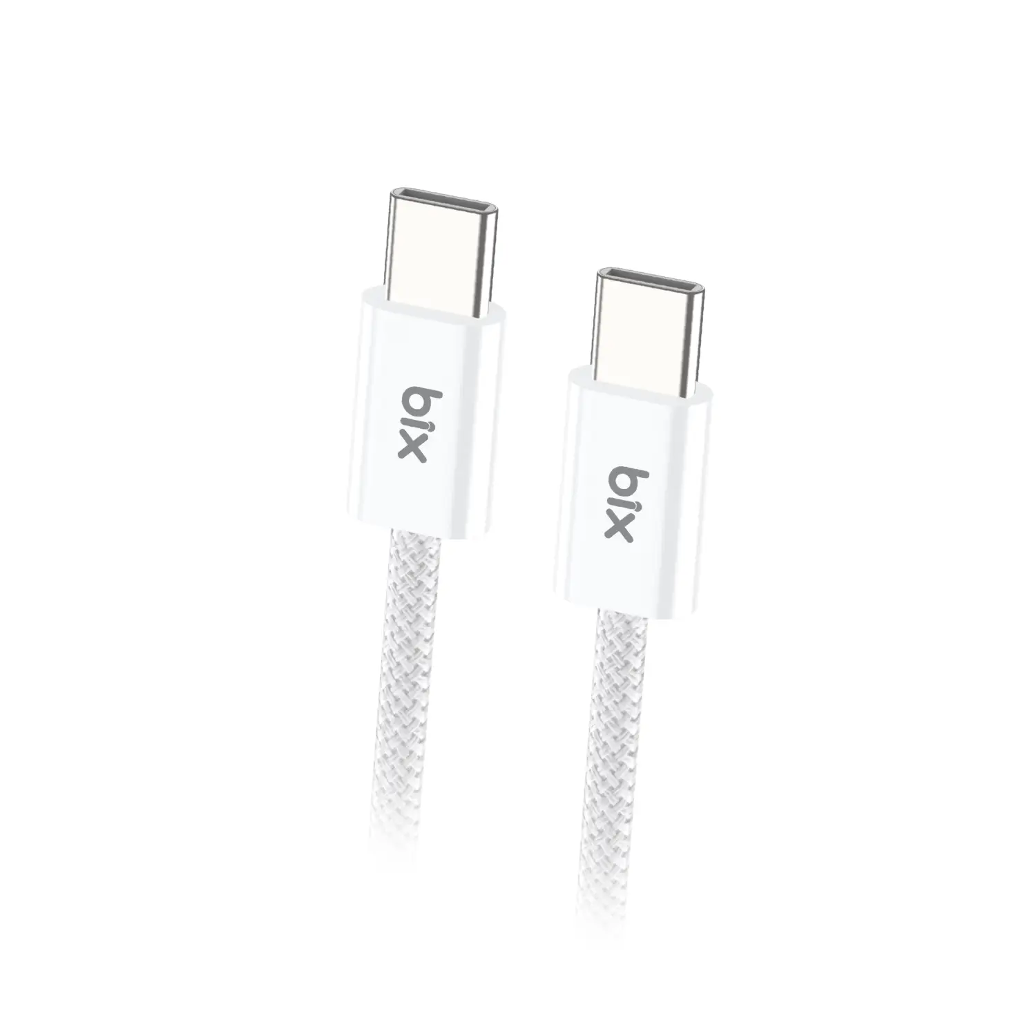 Bix Bx04Cc 60W Type-C To Type-C Örgülü Kablo Beyaz