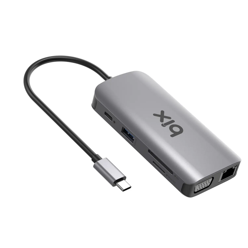 Bix Type-C To Vga Ethernet Hdmı Usb Çevirici Bx17Hb