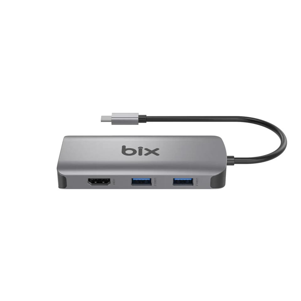 Bix Type-C To Vga Ethernet Hdmı Usb Çevirici Bx17Hb