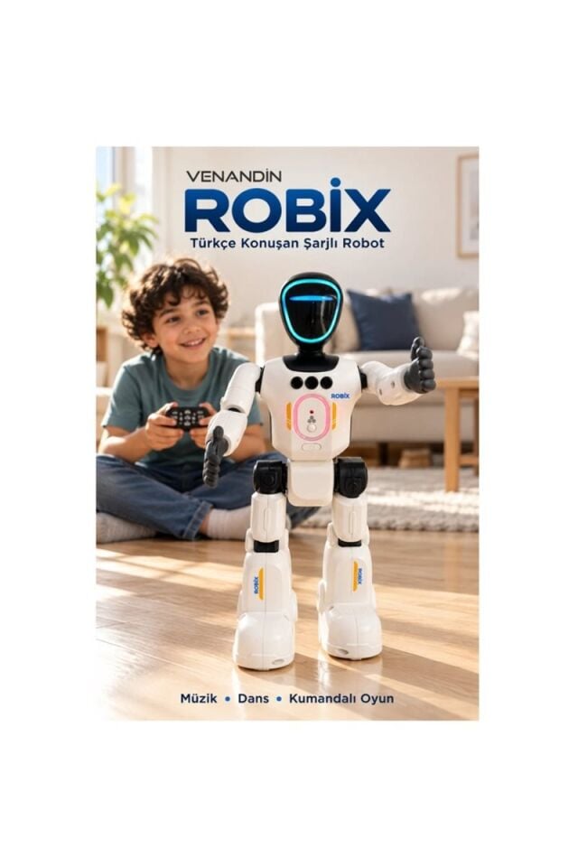 22011 Robix Uzaktan Kumandalı Yapay Zeka Destekli Akıllı Robot Adam
