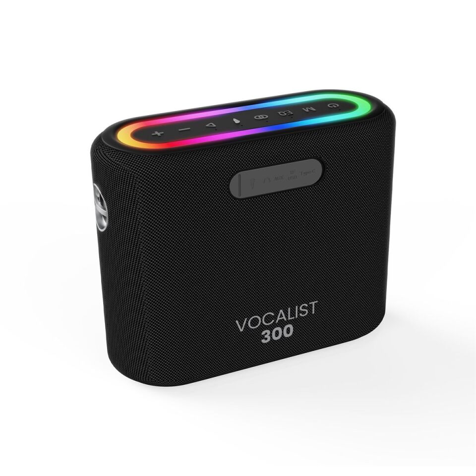HiFuture Vocalist 300 Karaoke Sistemi Kablosuz Taşınabilir Hoparlör Siyah