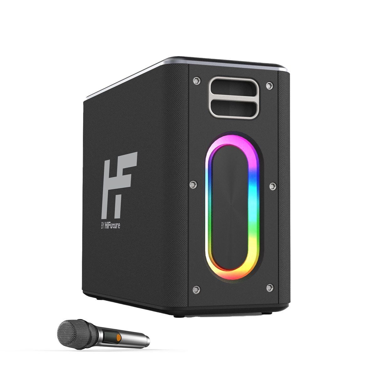 HI-MBOXBK HiFuture MusicBox 100W Karaoke Sistemi Kablosuz Taşınabilir Hoparlör Siyah