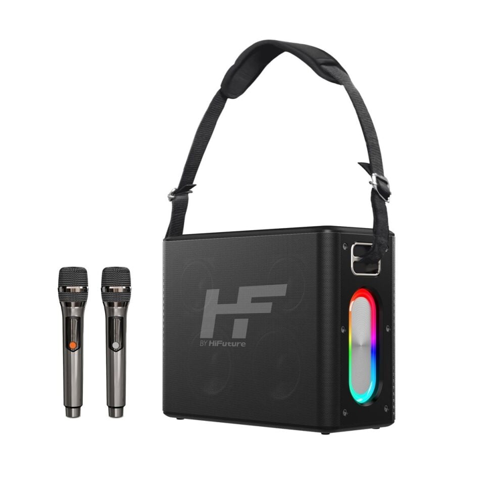 HI-MBOXBK HiFuture MusicBox 100W Karaoke Sistemi Kablosuz Taşınabilir Hoparlör Siyah