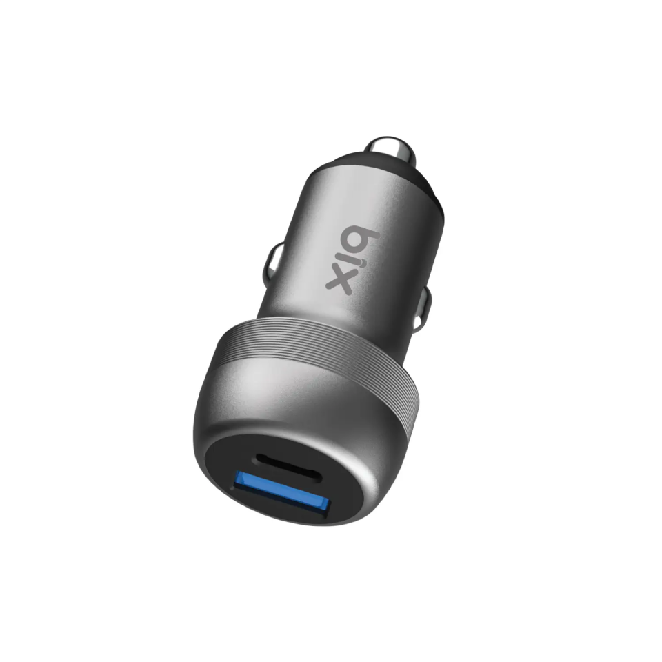Bix 100W Siyah  Bxac100W Pd + Qc 3.0 Usb Fast Type - C Ve Usb Çıkış Araç Şarj Adaptörü